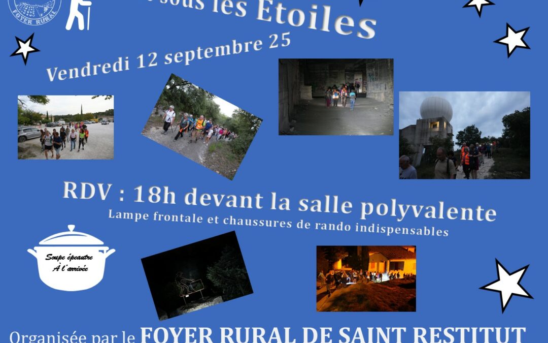 16 ième Balade sous les étoiles