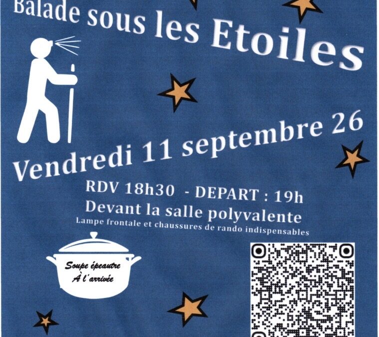 Balade sous les étoiles